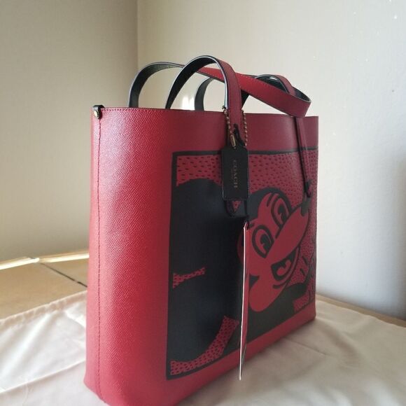 NWT Coach Disney Micky Large Tote - Picture 5 of 12